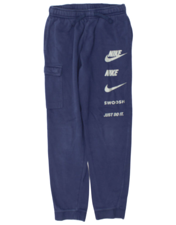 Nike Jungen-Trainingshose mit Grafik, Jogginghose, 13–14 Jahre, XL, Marineblau