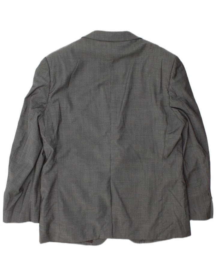 Marks & Spencer Herren-Blazer mit 3 Knöpfen, UK 42, große graue Wolle