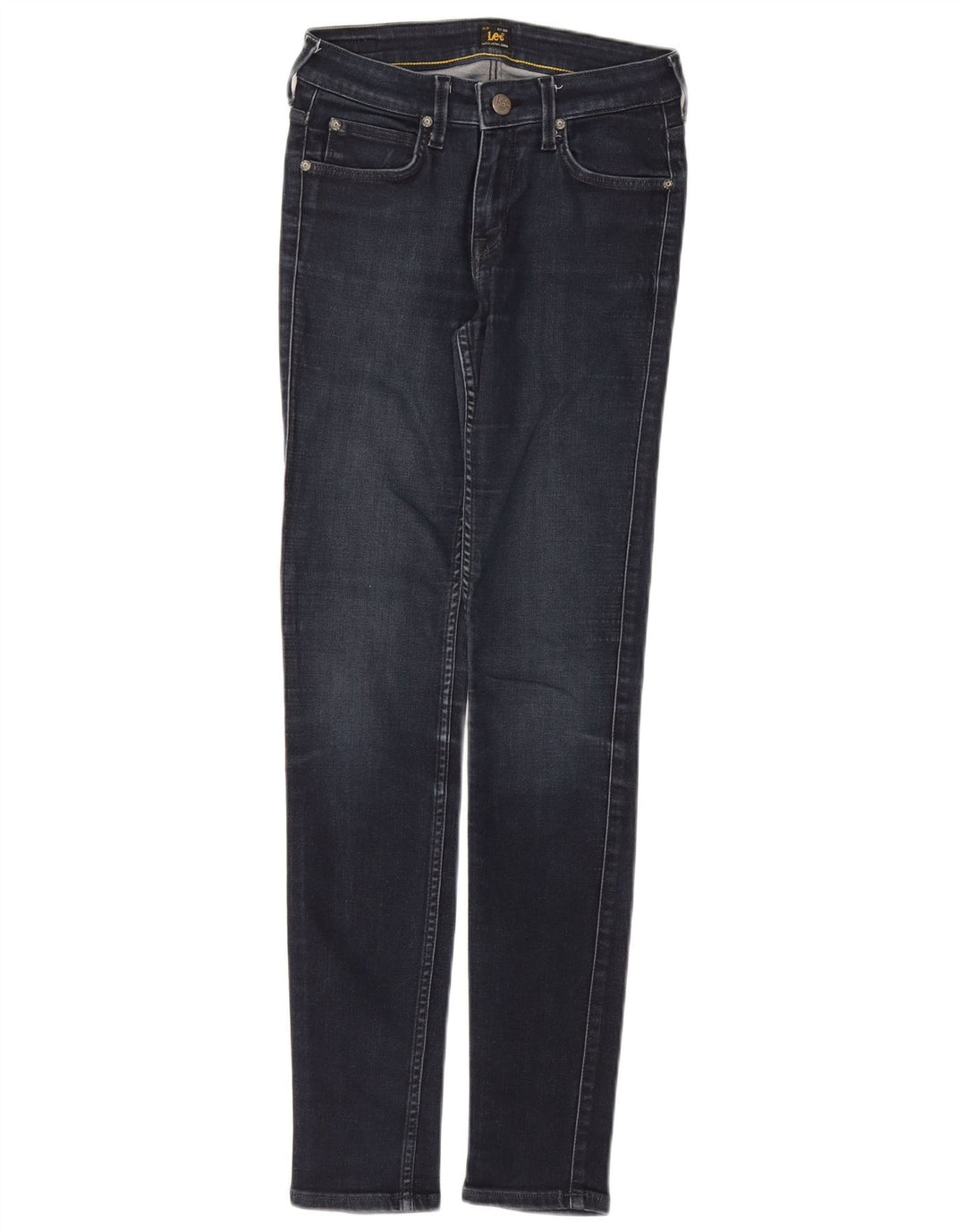 Lee Damen Skinny Jeans W28 L30 Marineblaue Baumwolle