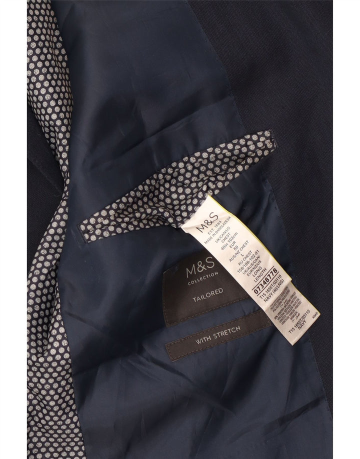 Marks & Spencer Herren-Blazer mit 2 Knöpfen, Größe UK 40, mittleres Marineblau