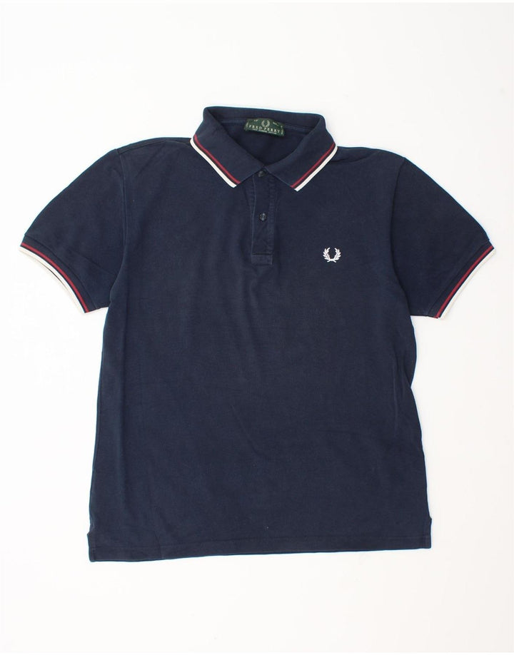 Fred Perry Herren-Poloshirt, mittelmarineblaue Baumwolle