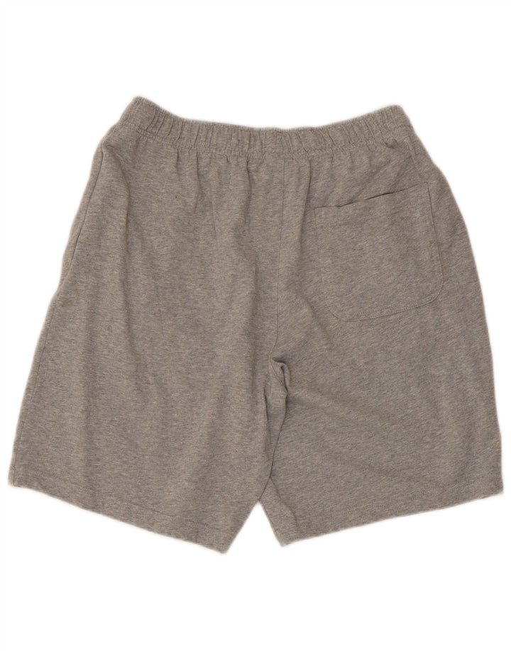 Nike Herren-Sportshorts aus mittelgrau gefleckter Baumwolle