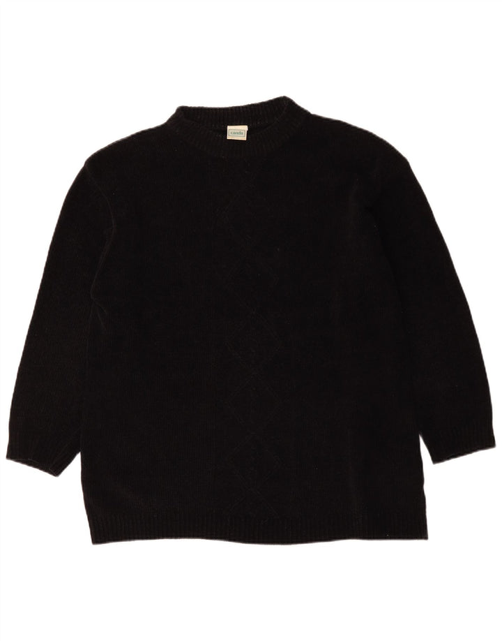 Canda Damen-Pullover mit Rollkragen, übergroß, Gr. 14/16, mittelschwarz