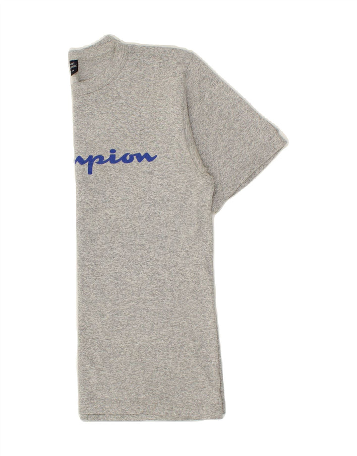 CHAMPION Mens Graphic T-Shirt Top Small Grey Flecked Vintage Champion and Second-Hand Champion from Messina Hembry 