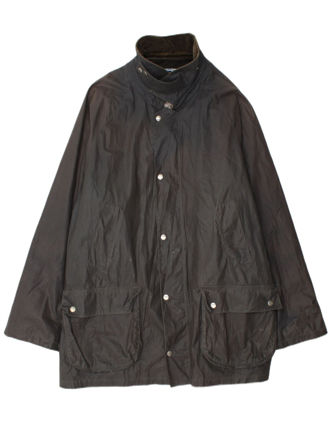 Sea Barrier Herrenjacke aus gewachster Baumwolle, UK 42, XL, Schwarz