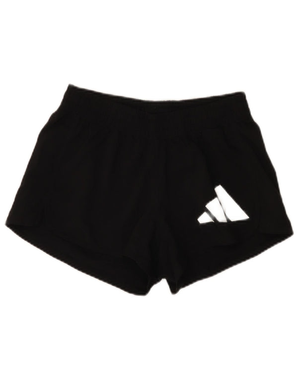 Adidas Damen Aeroready Graphic Sport Shorts UK 4/6 XS Schwarz Polyester