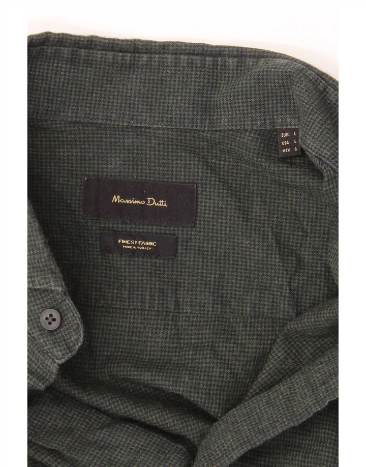 Massimo Dutti Herrenhemd Large Grün