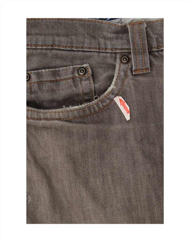 Marks & Spencer Herren Blue Harbor Straight Jeans W40 L29 Graue Baumwolle