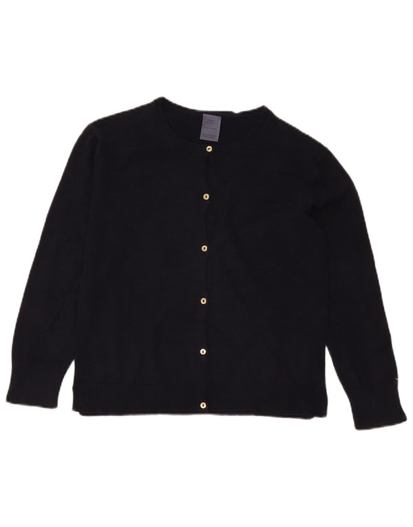 Zara Mädchen-Cardigan-Pullover, 11–12 Jahre, marineblaue Baumwolle