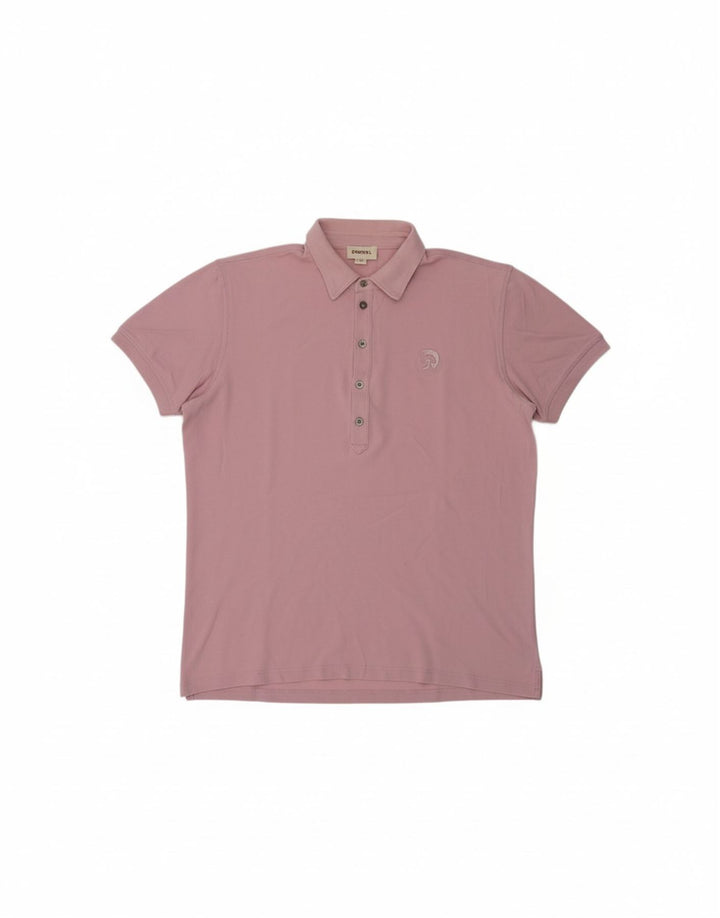 DIESEL Womens Polo Shirt UK 18 XL Pink Vintage Diesel and Second-Hand Diesel from Messina Hembry 