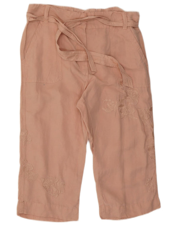 Marks & Spencer Damen Caprihose UK 16 Large W34 L20 Rosa Lycra