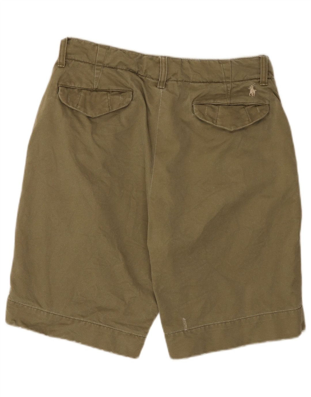 POLO RALPH LAUREN Herren Chino-Shorts W30 Medium Khaki Baumwolle