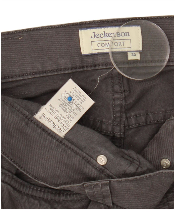 Jeckerson Damen Slim Jeans W32 L31 Graue Baumwolle