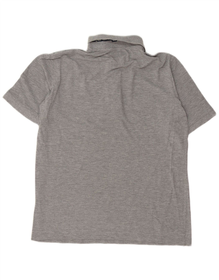 Kappa Herren-Poloshirt, große graue Baumwolle