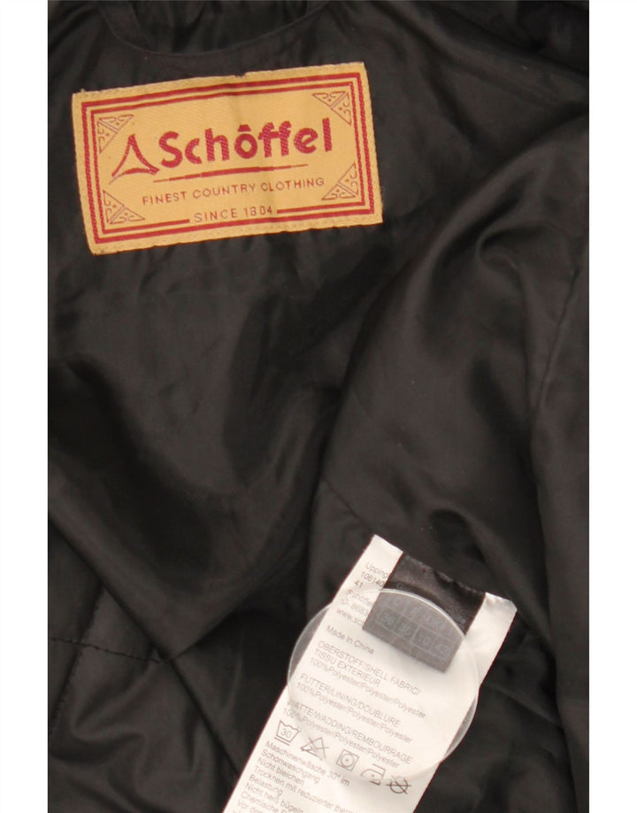 Schöffel Damen Übergroße Steppjacke UK 10 Small Schwarz Polyester
