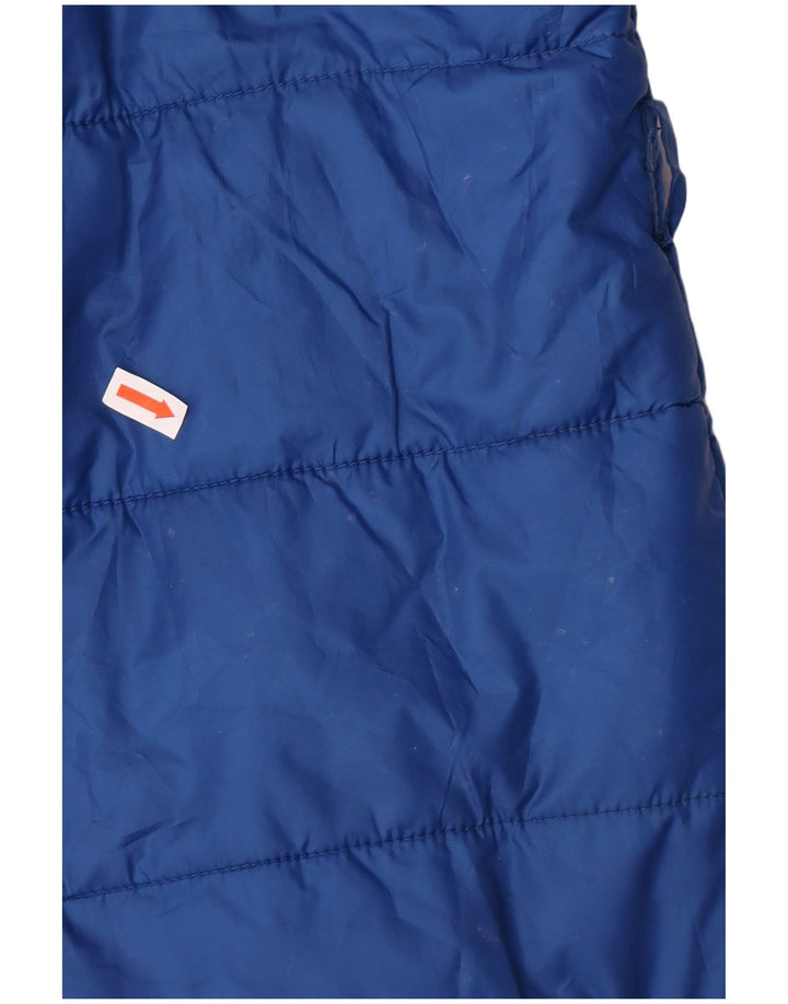 CAVALLI Damen Wattierte Jacke IT 46 Large Blau Polyester