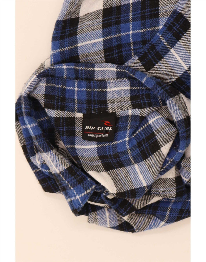Rip Curl Herren-Flanellhemd, groß, blau kariert