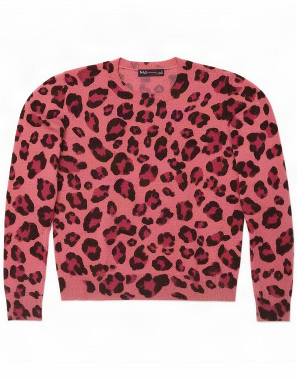 Marks & Spencer Damen-Pullover mit Rundhalsausschnitt, UK 10, Small Pink