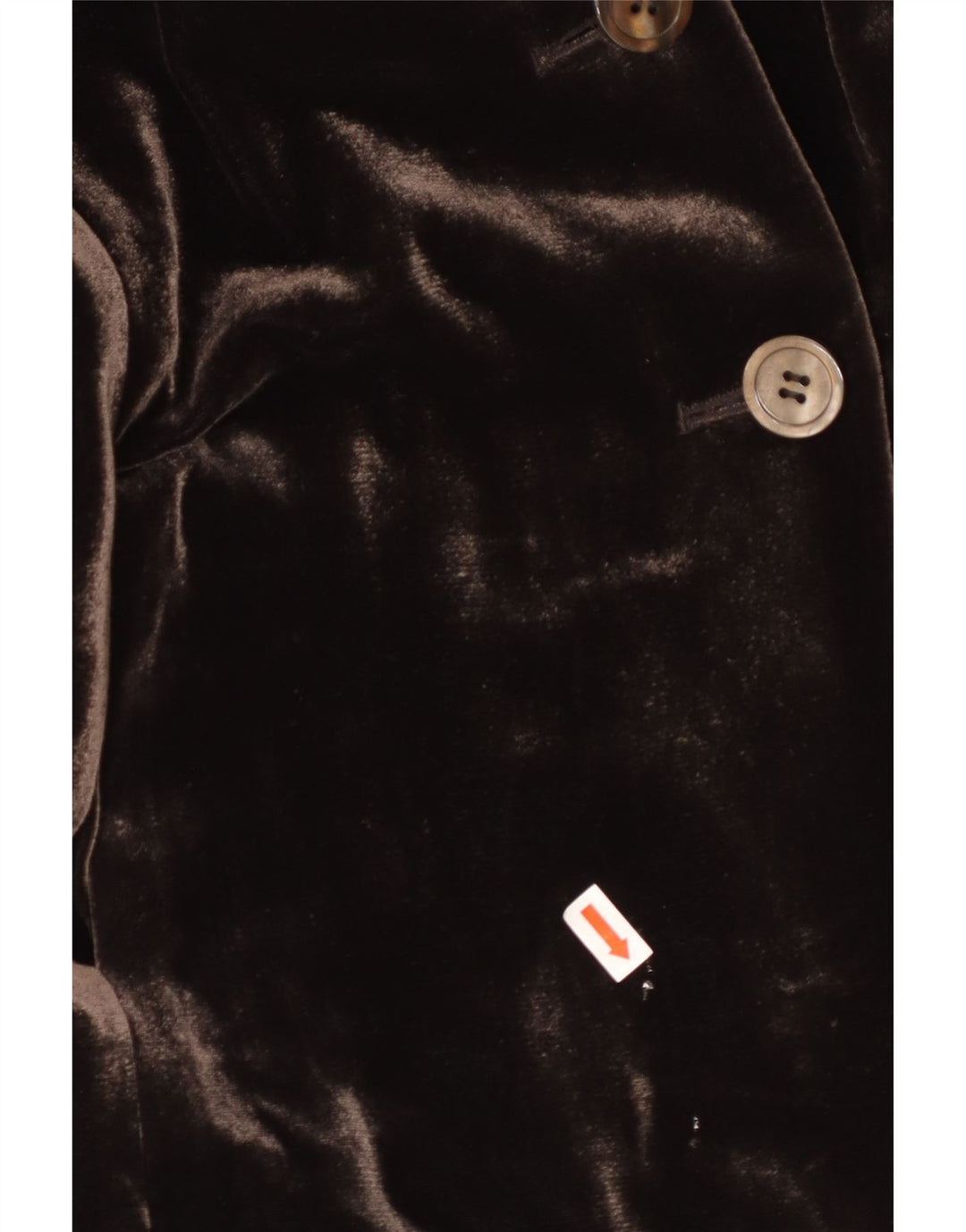 APRIORI Damen-Blazerjacke mit 3 Knöpfen, UK 14, große braune Seide