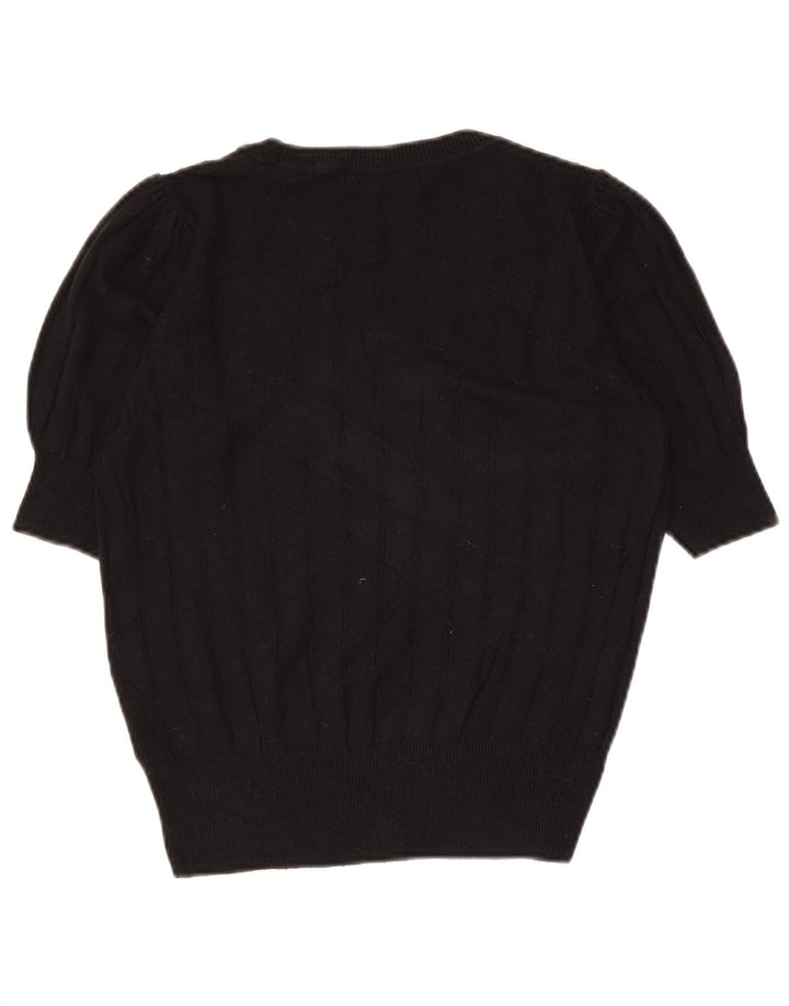 Marks & Spencer Damen-Pullover mit U-Boot-Ausschnitt, Gr. 10, Schwarz