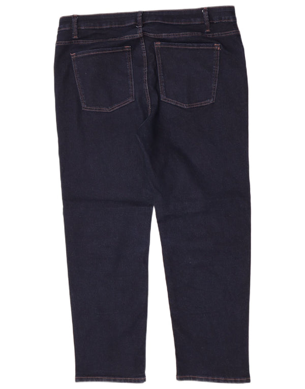 Marks & Spencer Damen Sienna Straight Jeans UK 18 XL W36 L26 Marineblau