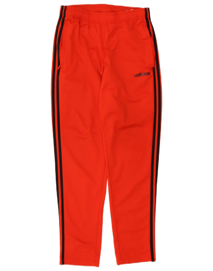 Adidas Herren-Trainingshose aus mittelrotem Polyester
