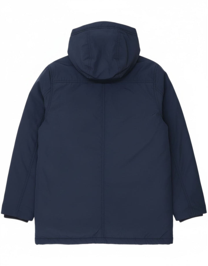 Tommy Hilfiger Wattierter Jungenmantel mit Kapuze, 13–14 Jahre, marineblaues Polyester