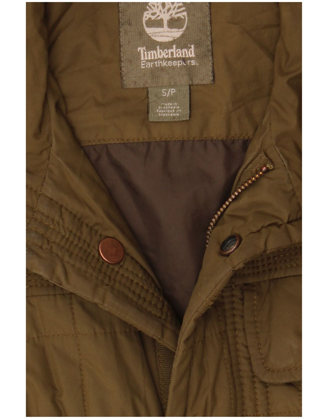Timberland Herren Utility Jacke UK 36 Small Khaki Polyester