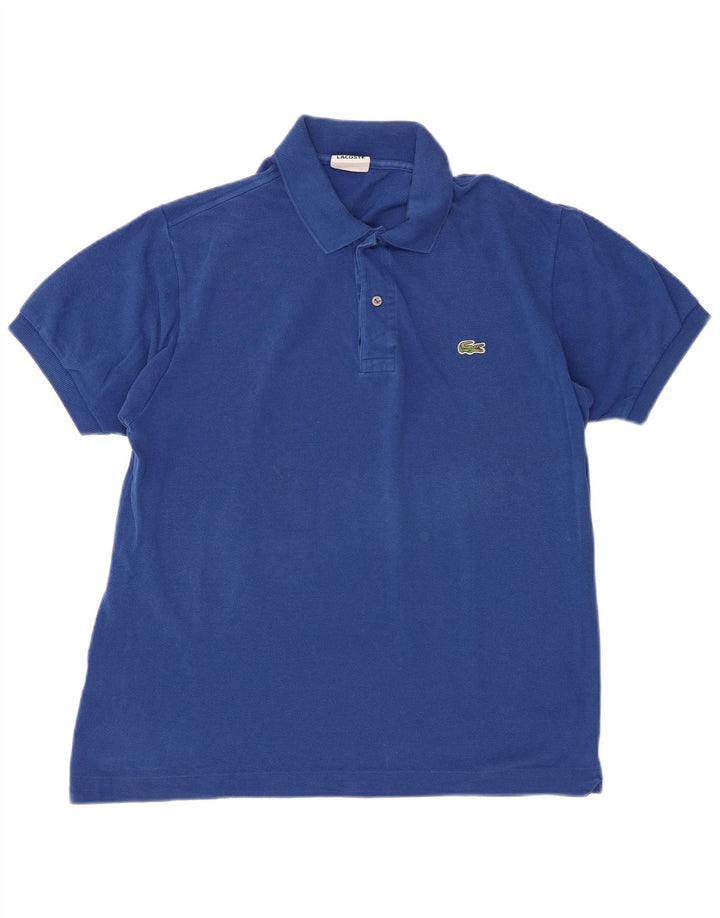 Lacoste Herren-Poloshirt, Größe 5, groß, blaue Baumwolle