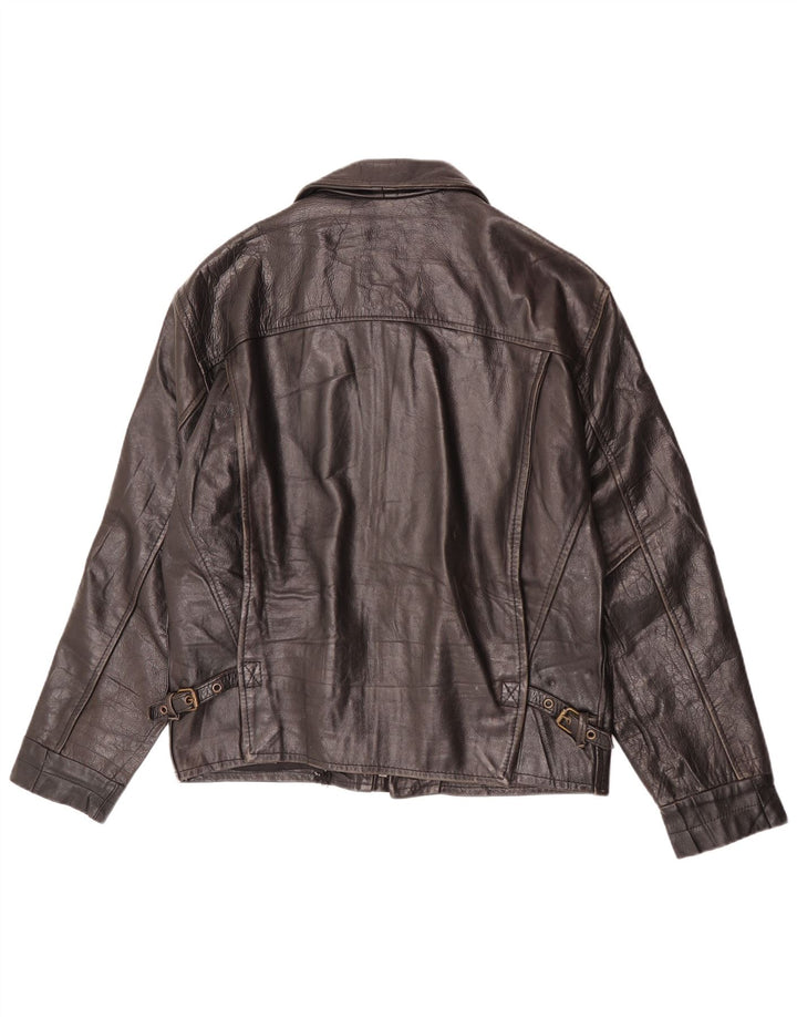 Vintage Herren Lederjacke UK 36 Small Brown