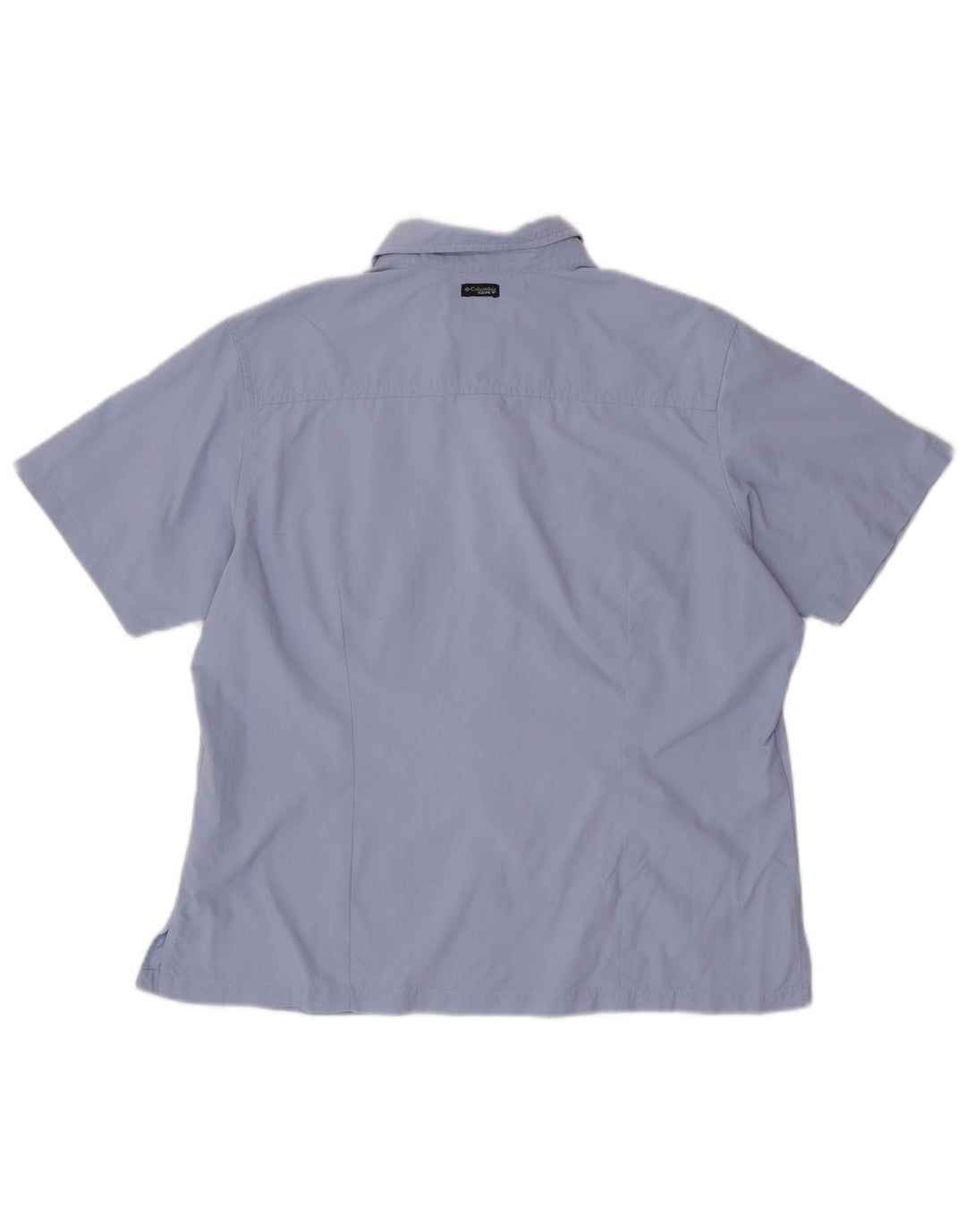 COLUMBIA Damen Kurzarmhemd UK 18 XL Lila Nylon