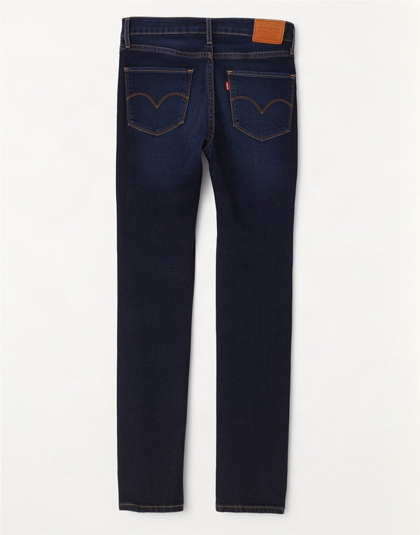 Levi's Damen 721 High Rise Skinny Jeans W27 L28 Marineblau Baumwolle
