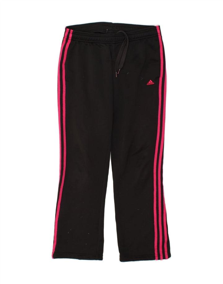ADIDAS Damen Climalite Trainingshose UK 8/10 Small Schwarz Polyester