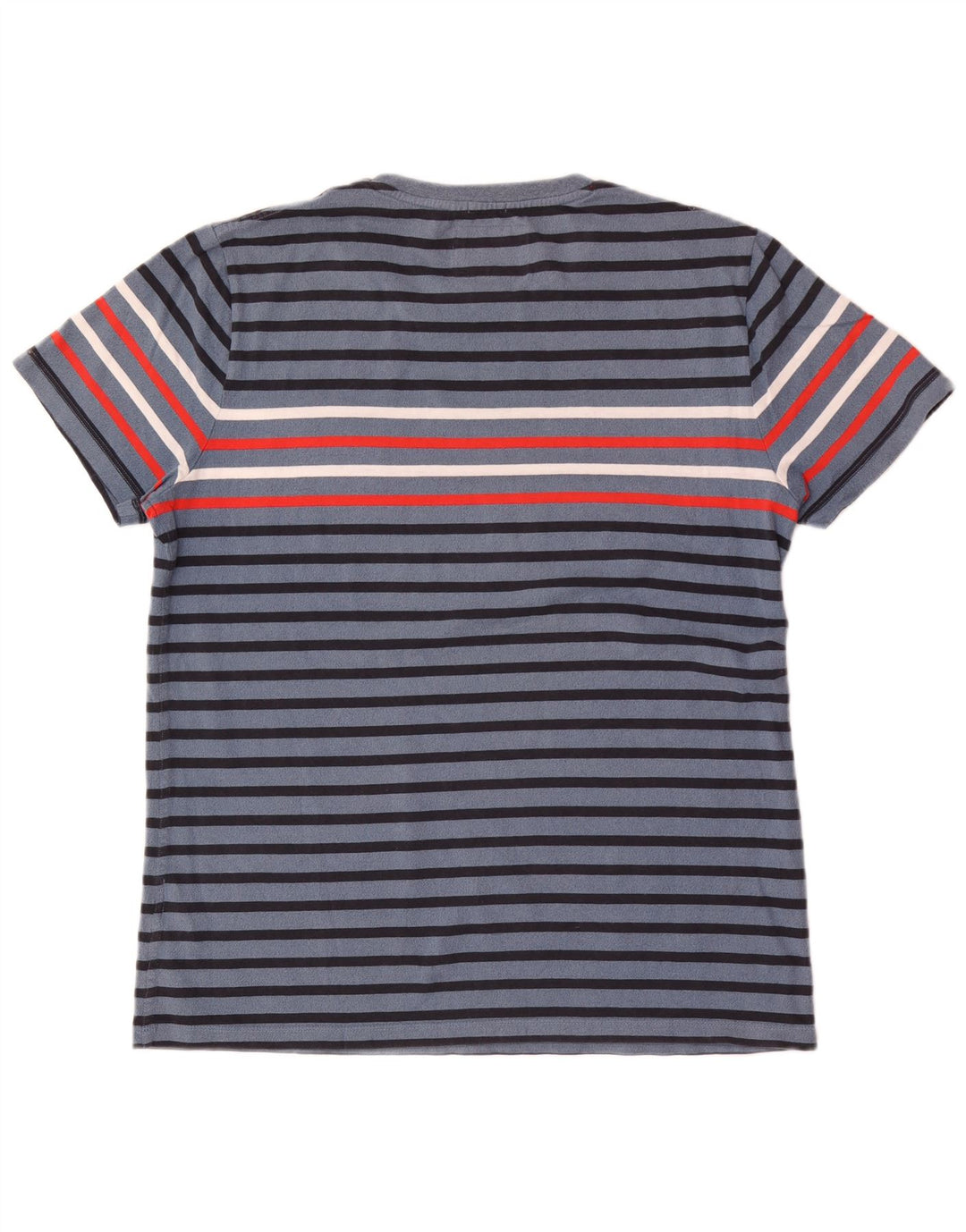 Superdry Herren T-Shirt Top 2XL blau gestreift aus Baumwolle