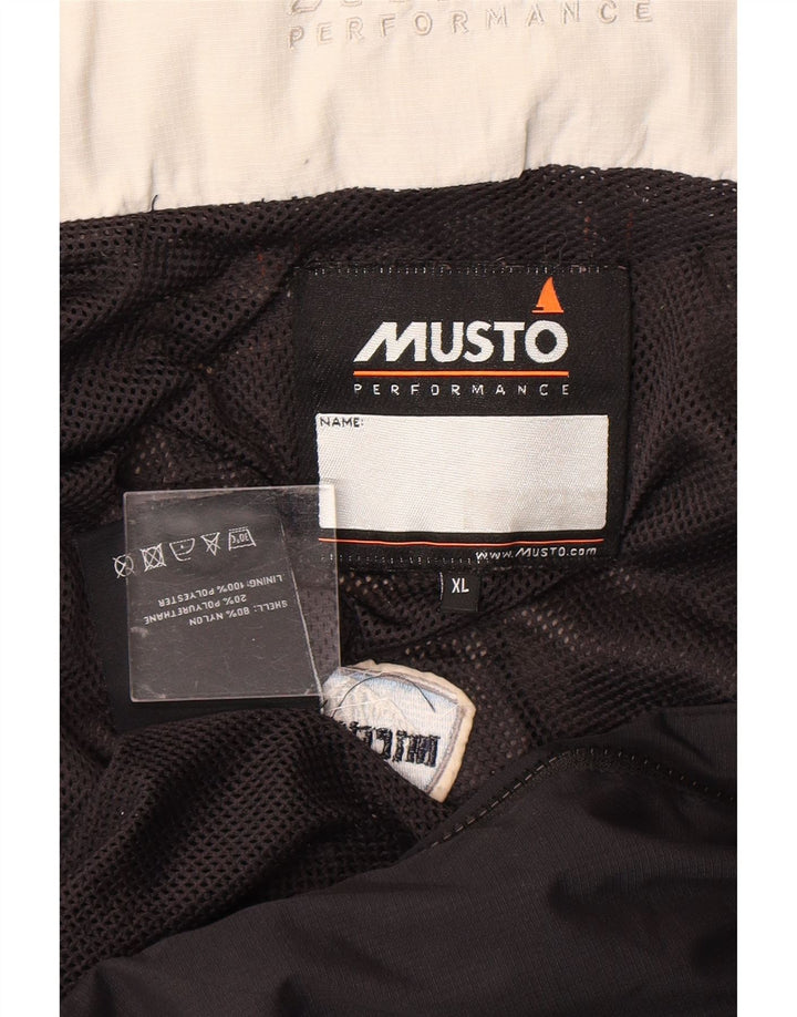 MUSTO Mens Rain Jacket UK 42 XL Black Nylon
