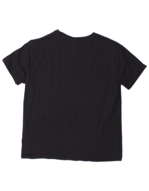 Champion Damen T-Shirt Top UK 14 Medium Schwarz