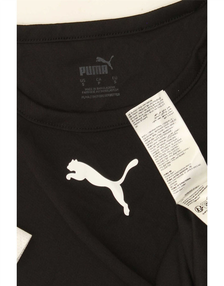 Puma Herren T-Shirt Top Small Schwarz Colourblock Polyester