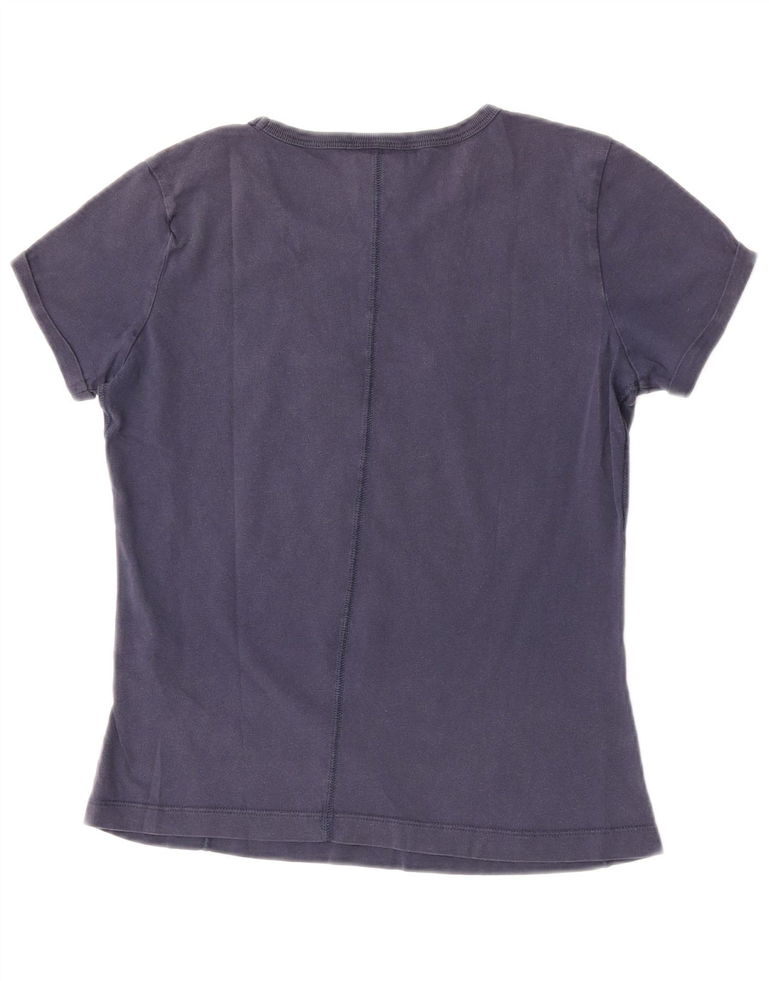 Champion Damen Grafik-T-Shirt-Oberteil UK 12 Medium Marineblau