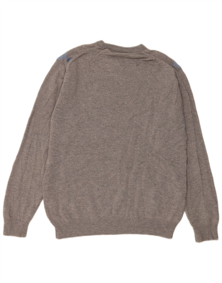 Marks & Spencer Herren-Pullover mit Rundhalsausschnitt, UK 38/40, Mittelgrau