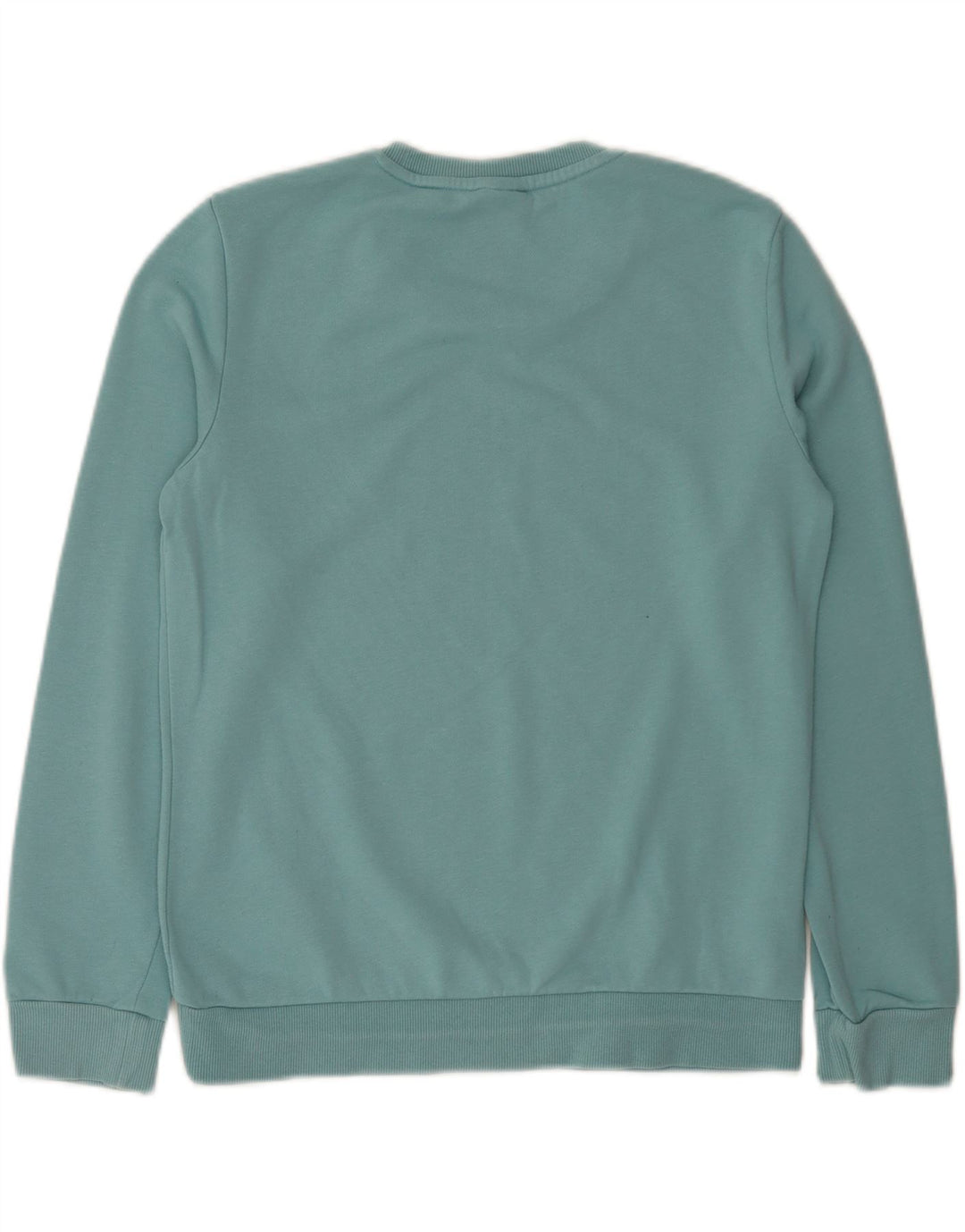 Adidas Damen Graphic Sweatshirt Pullover UK 12/14 Mittelblaue Baumwolle