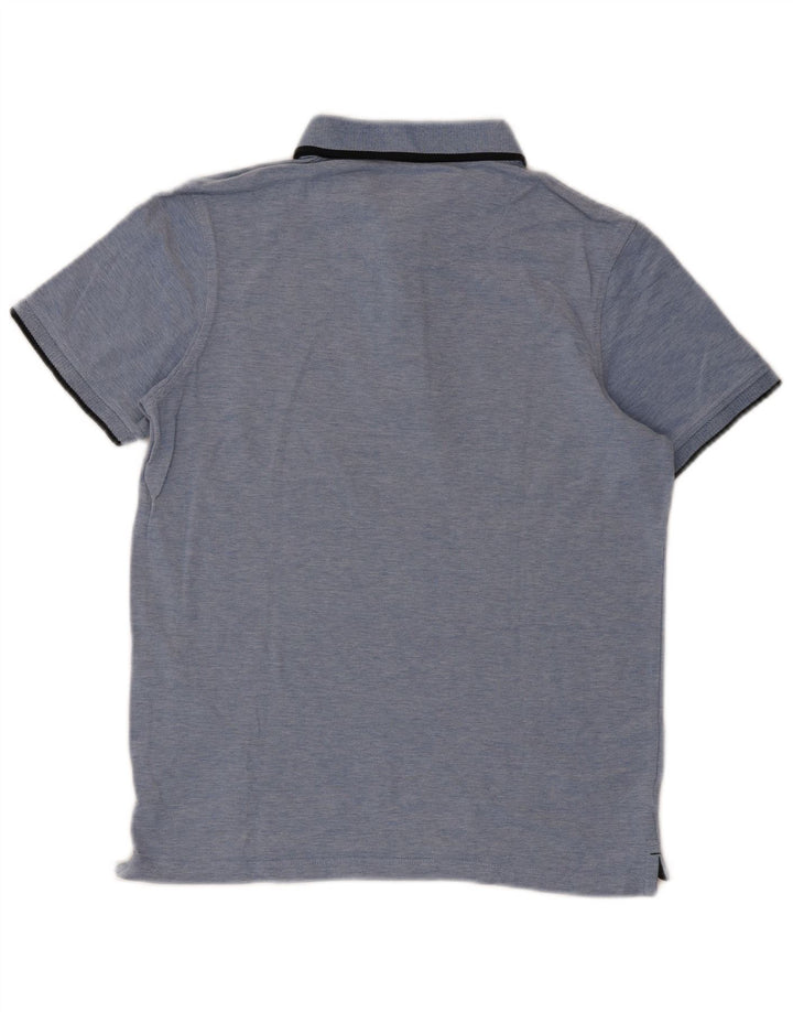 Jack & Jones Damen-Poloshirt, kleine blaue Baumwolle
