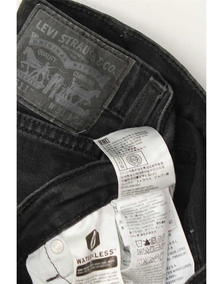 Levi's Herren 511 Slim Jeans W31 L32 Graue Baumwolle
