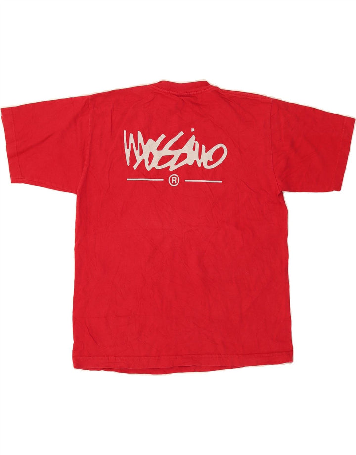MOSSIMO Womens Graphic T-Shirt Top UK 16 Large Red Cotton Vintage Mossimo and Second-Hand Mossimo from Messina Hembry 
