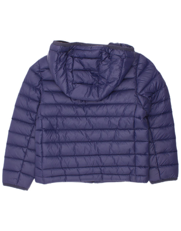 Polo Ralph Lauren Wattierte Jungenjacke mit Kapuze, 5–6 Jahre, marineblaues Polyester
