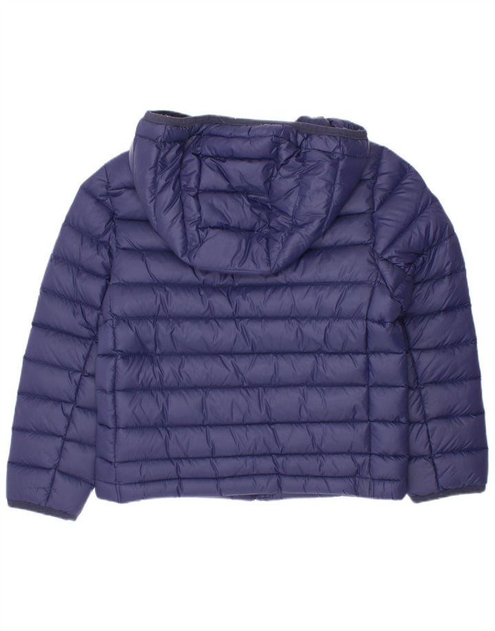 Polo Ralph Lauren Wattierte Jungenjacke mit Kapuze, 5–6 Jahre, marineblaues Polyester