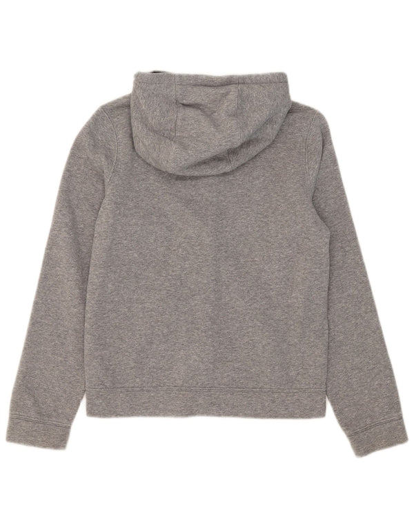 Nike Jungen-Kapuzenpullover mit Reißverschluss, 10–11 Jahre, mittelgraue Colourblock-Baumwolle
