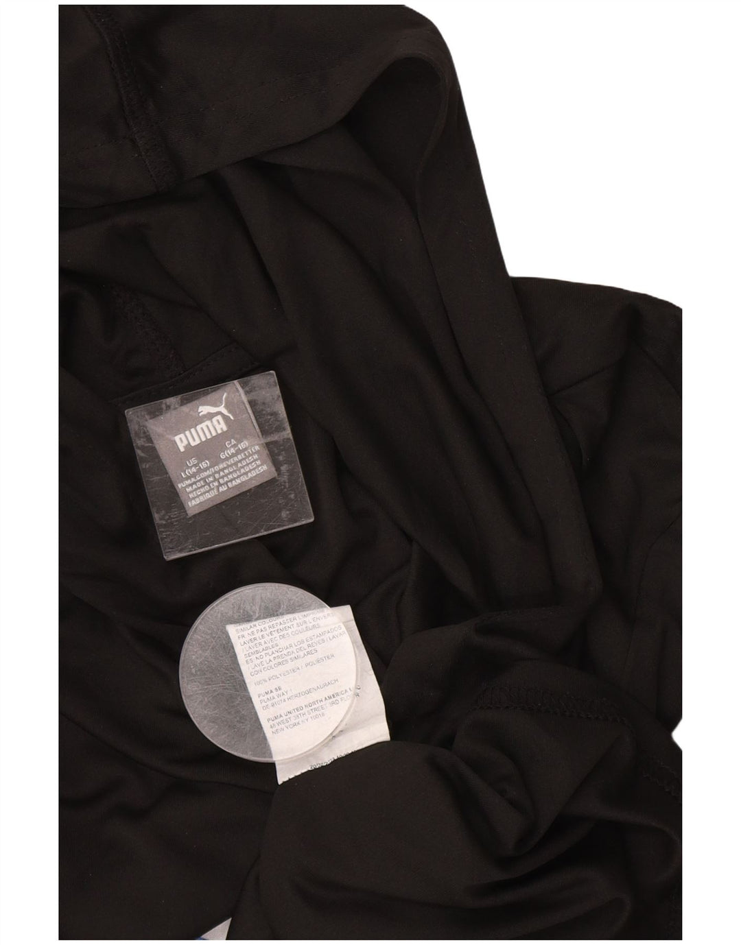 PUMA Jungen Kapuzenshirt mit Grafik, langärmlig, 14–15 Jahre, Größe L, Schwarz, Polyester