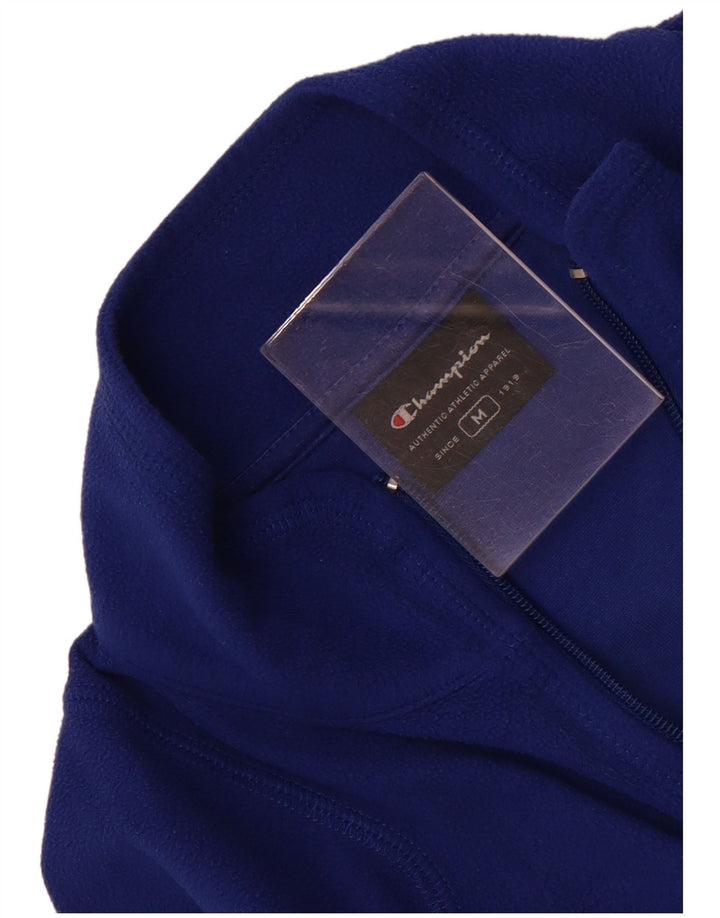 Champion Damen-Fleecepullover mit Reißverschluss, UK 12, Mittelblau