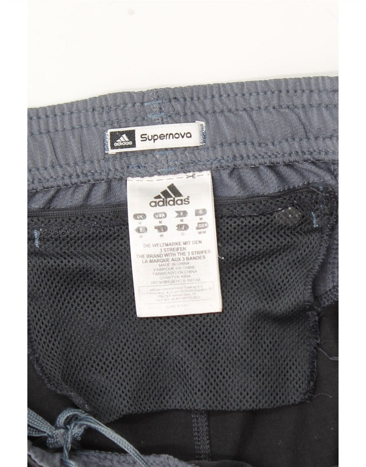 ADIDAS Damen Supernova Leggings UK 14 Medium Schwarz Polyester