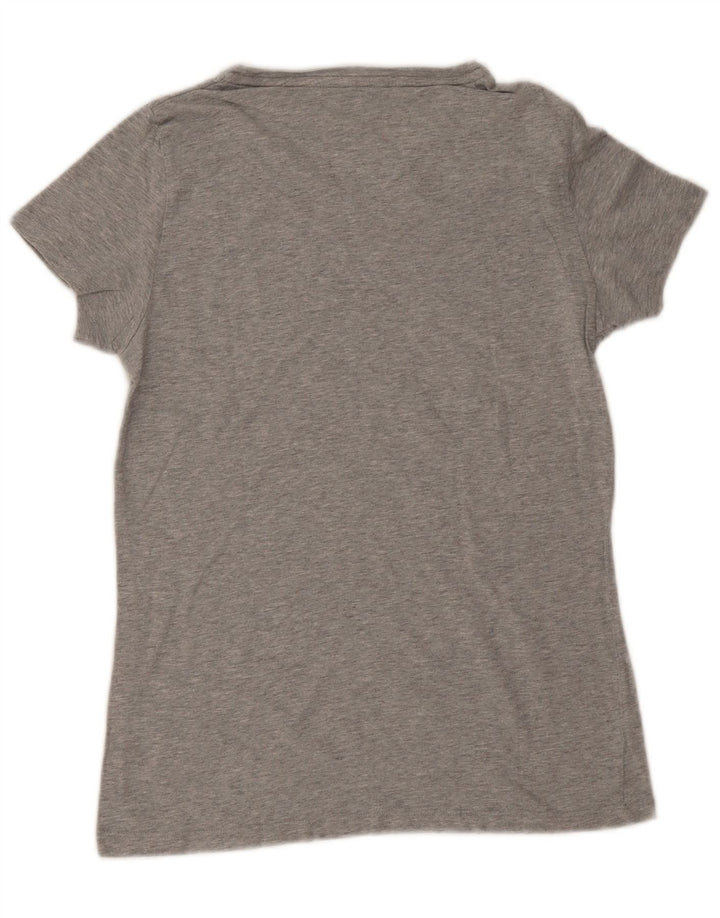 Gant Herren-T-Shirt mit Grafik, Größe S, grau gesprenkelte Baumwolle